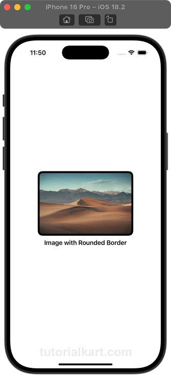 SwiftUI Example for Adding a Rounded Border to Image